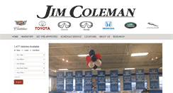 Desktop Screenshot of jimcolemanauto.com